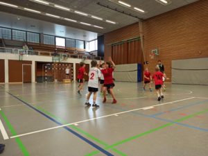 Gemischte F-Jugend am Spieltag in Weingarten